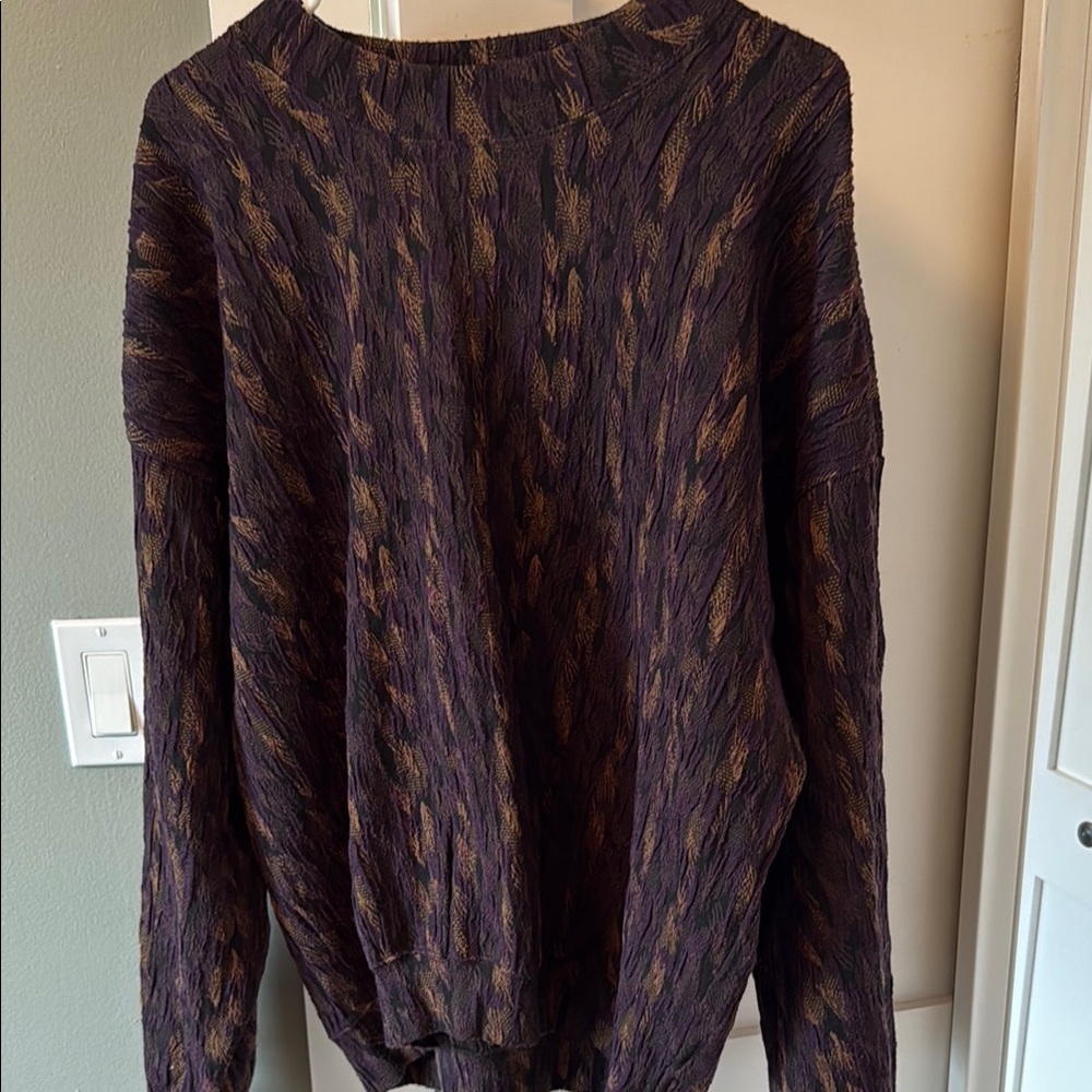 Vintage Purple and Gold Jhane Barnes Sweater